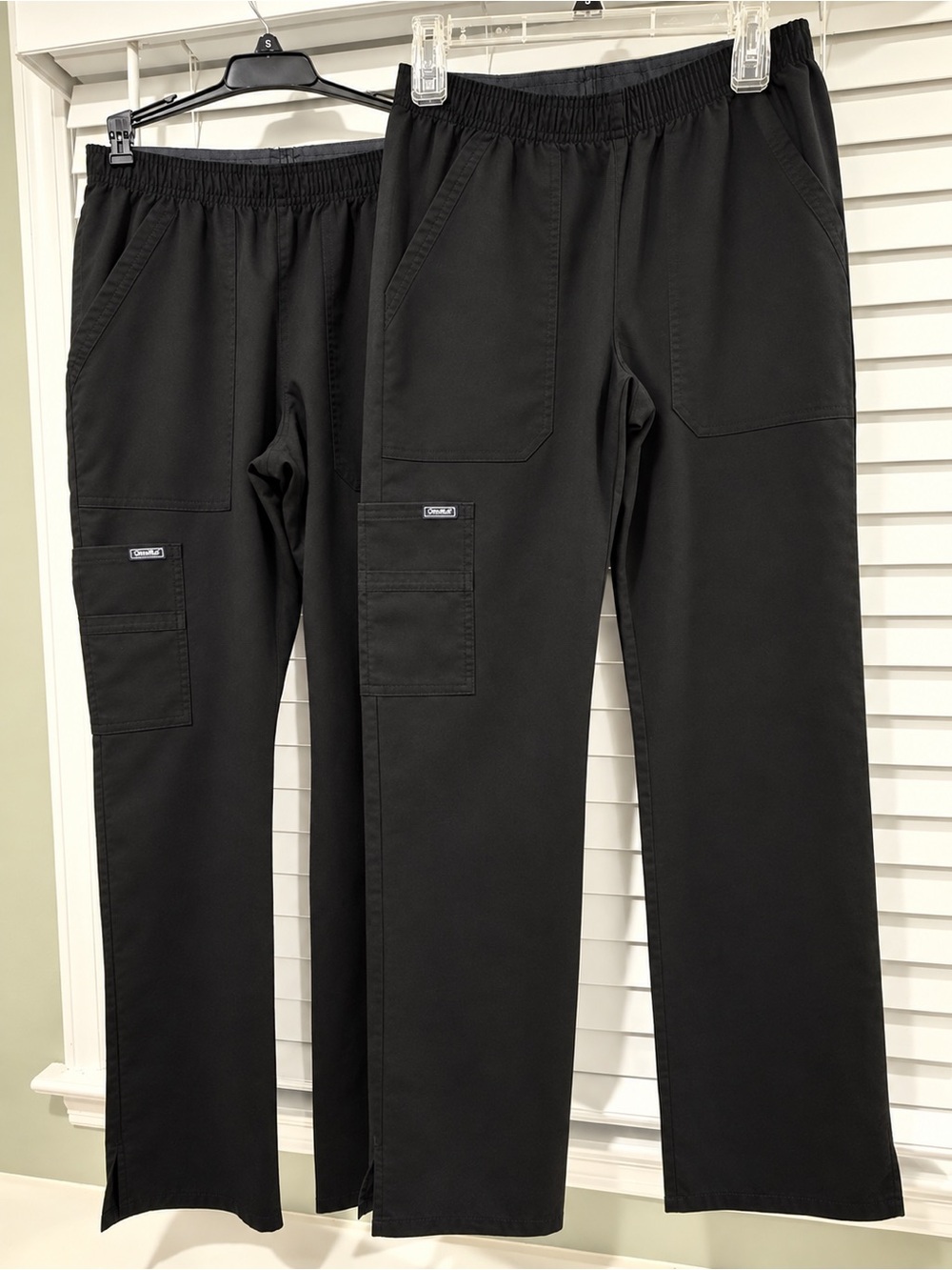 Sanibel Women’s Black Elastic-Waist Scrub Pants